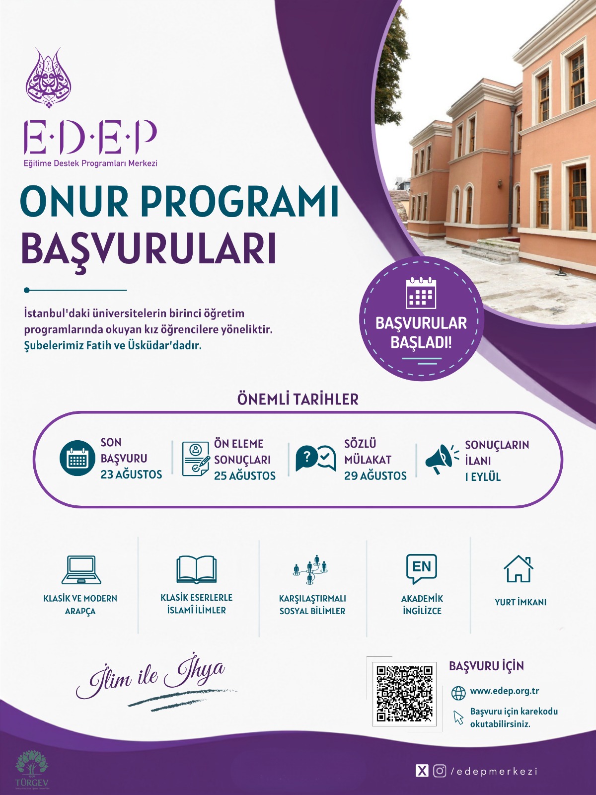 Yeni dönem başvuruları afişi